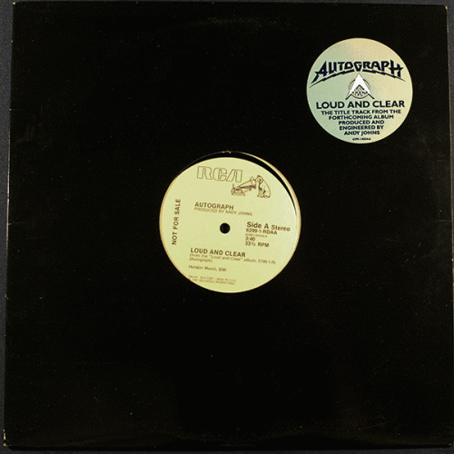 Autograph : Loud And Clear (Vinyl 12'' 33 ⅓ Rpm Promo)